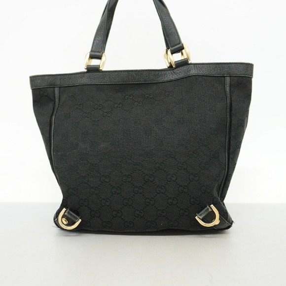 Gucci Tote Bag GG Canvas Abby 130739 Leather Black Women's - Picture 16 of 16